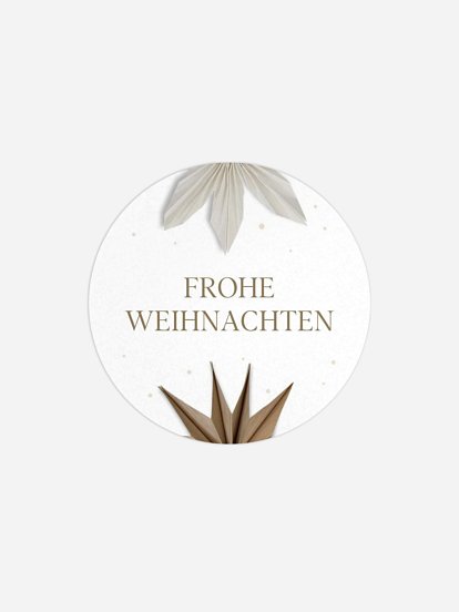 Geschenkaufkleber Weihnachten Paper Starflower
