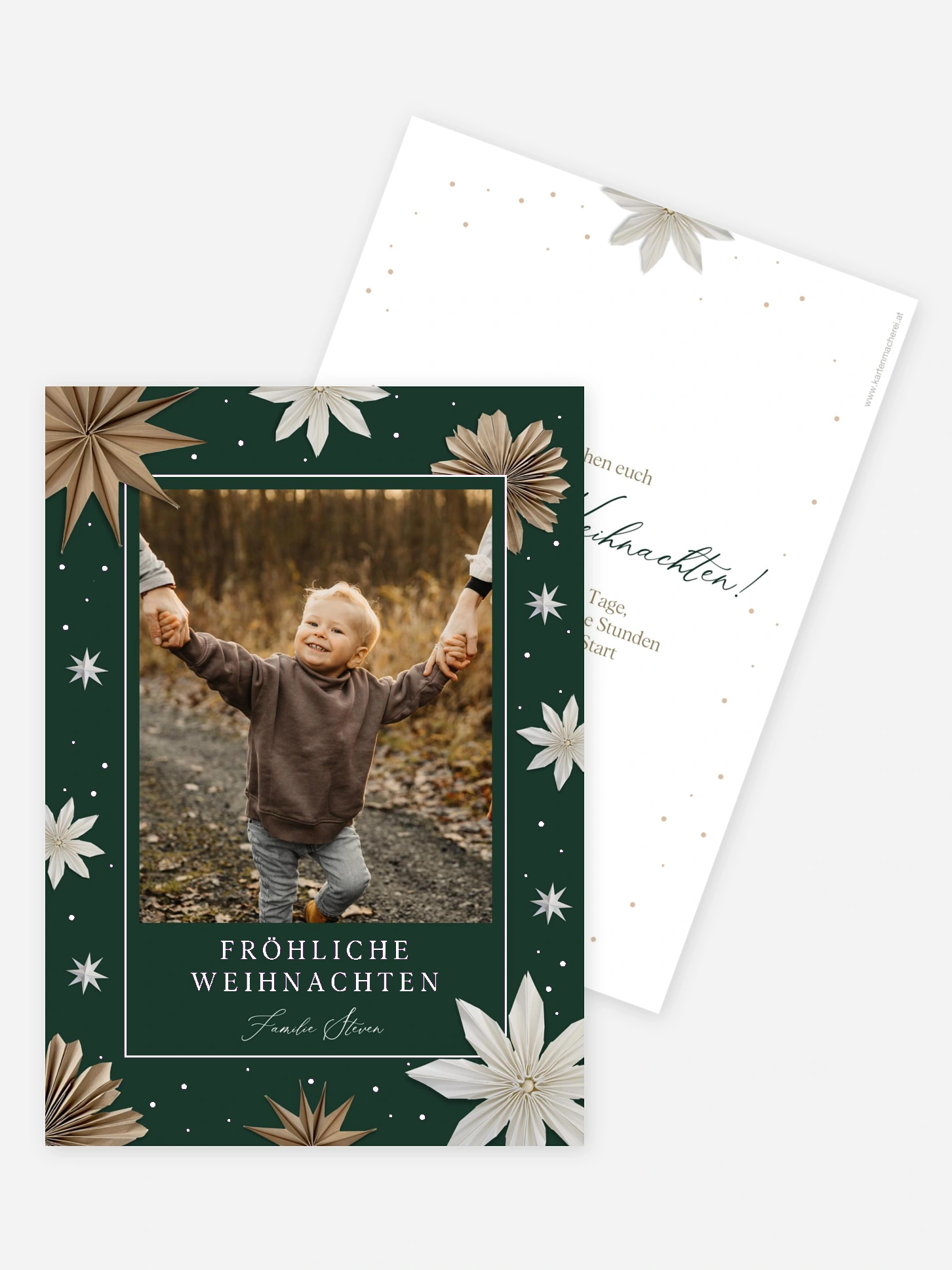 Weihnachtskarte Paper Starflower