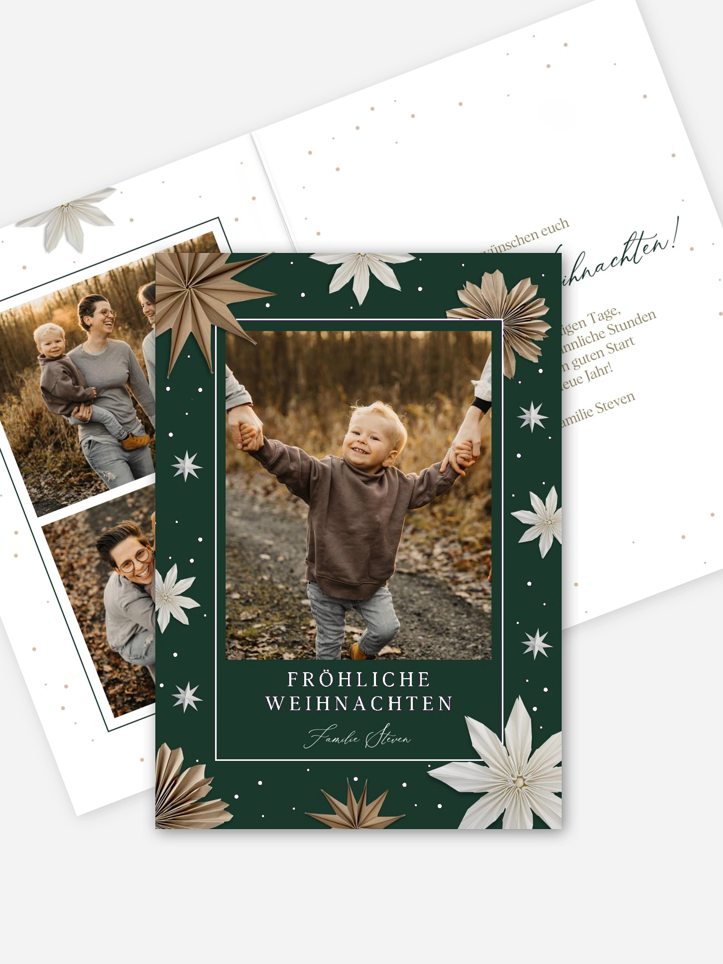 Weihnachtskarte Paper Starflower