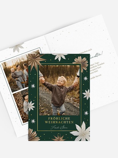 Weihnachtskarte Paper Starflower