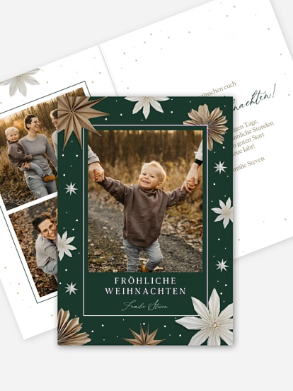 Weihnachtskarte Paper Starflower