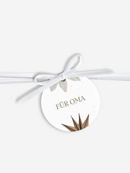 Anhänger mit Band personalisiert Paper Starflower