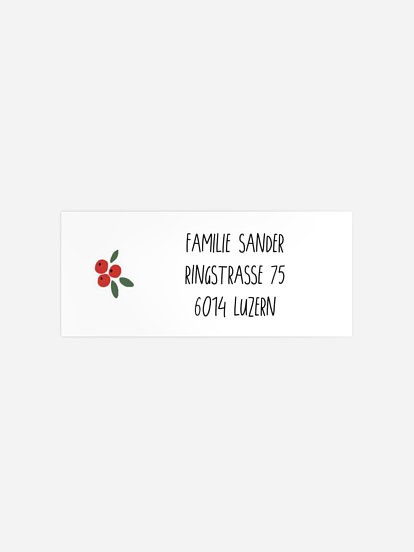 Absenderaufkleber Weihnachten Christmasfun
