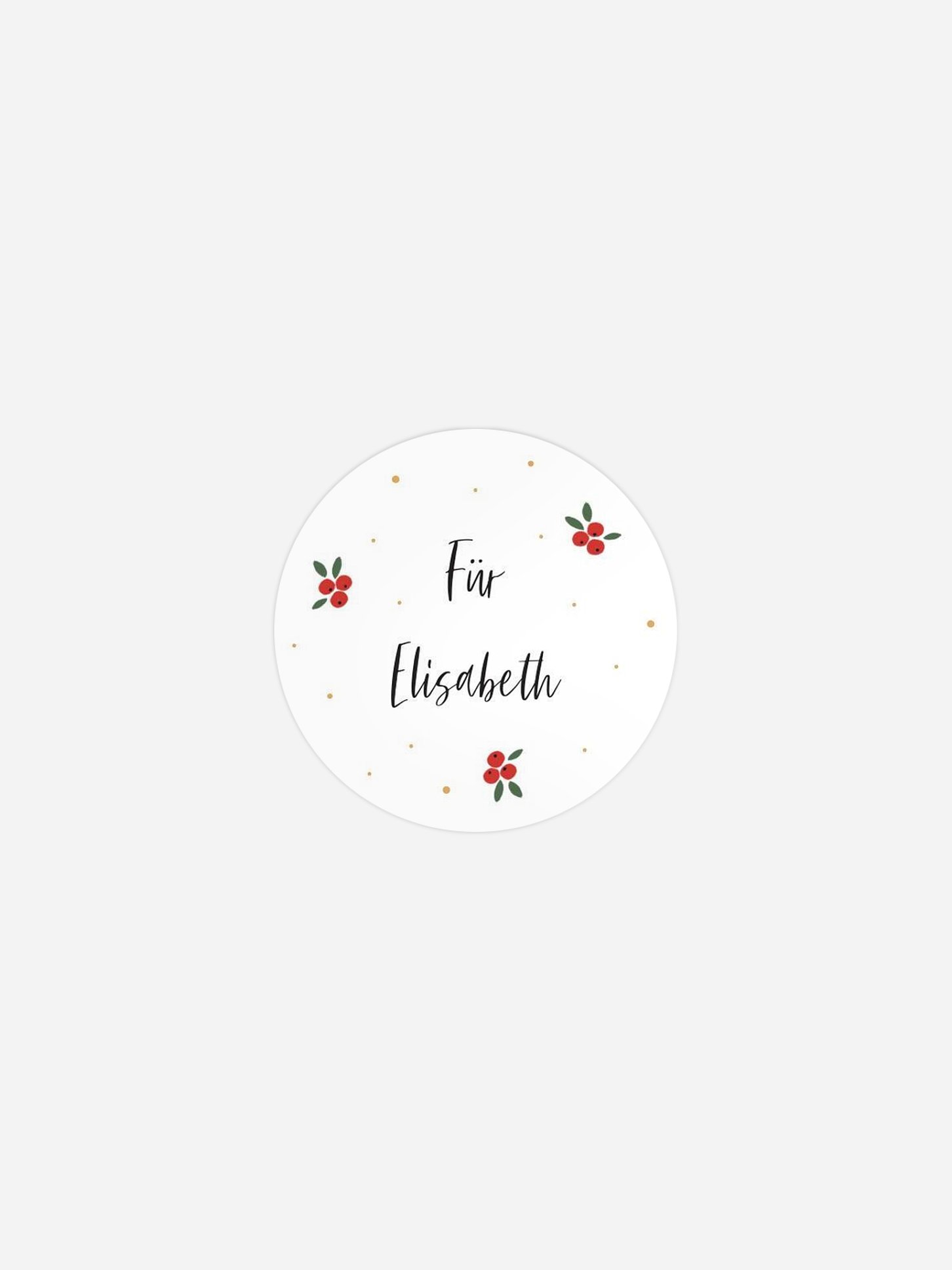 Geschenkaufkleber personalisiert Christmasfun