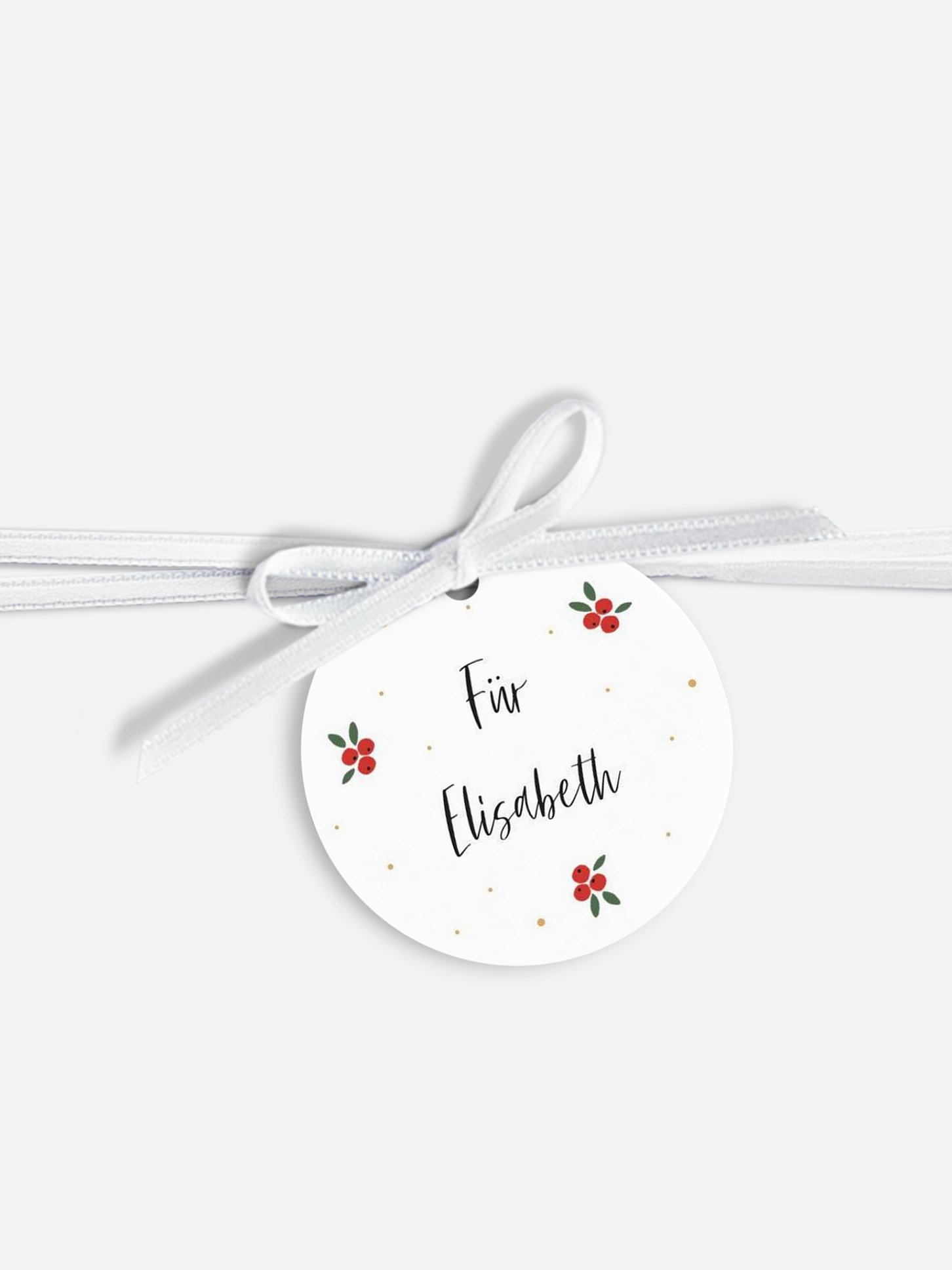 Anhänger mit Band personalisiert Christmasfun