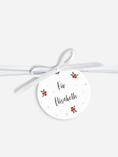 Anhänger mit Band personalisiert Christmasfun