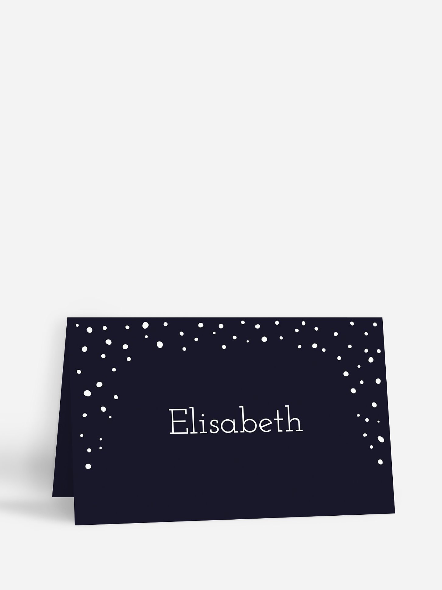 Tischkarte Weihnachten Flockenzauber