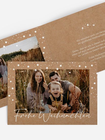 Weihnachtskarte Stardust