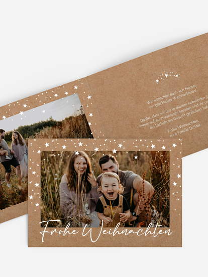 Weihnachtskarte Stardust