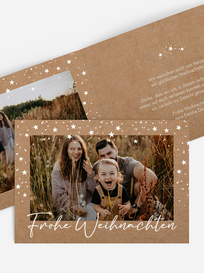 Weihnachtskarte Stardust