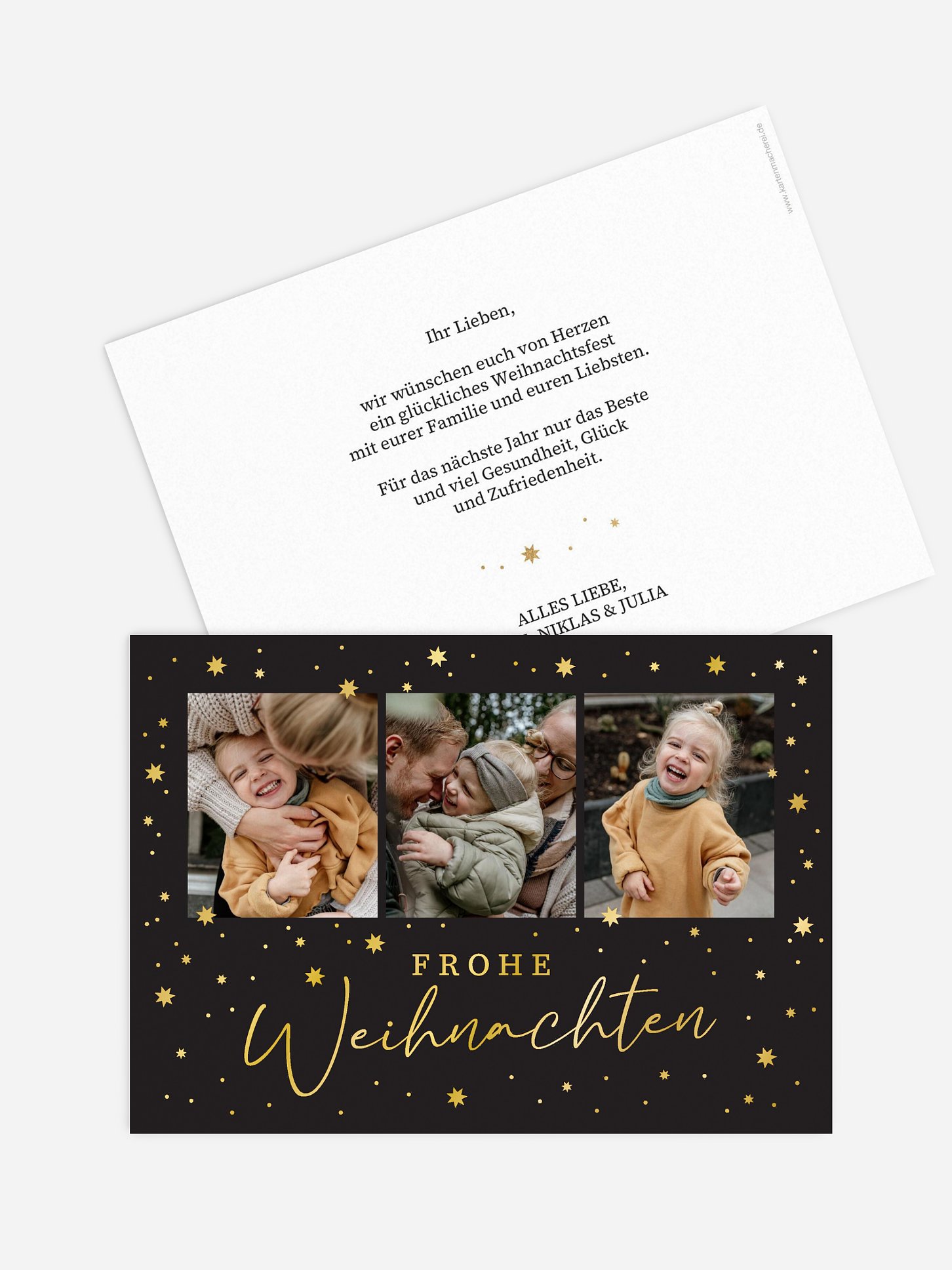 Weihnachtskarte Festhimmel