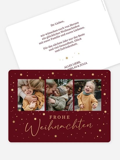 Weihnachtskarte Festhimmel