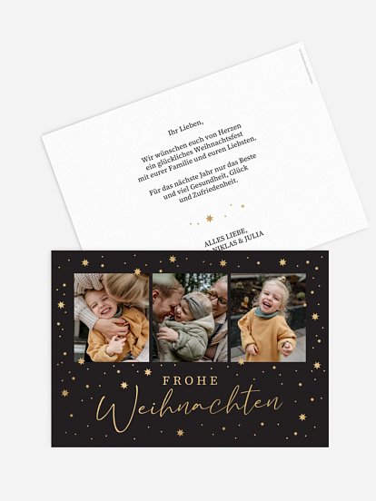 Weihnachtskarte Festhimmel