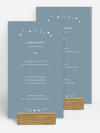 Menükarten Weihnachten Schillernde Weihnacht
