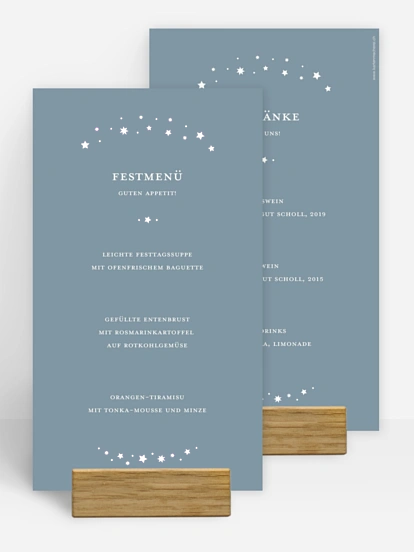 Menükarten Weihnachten Schillernde Weihnacht