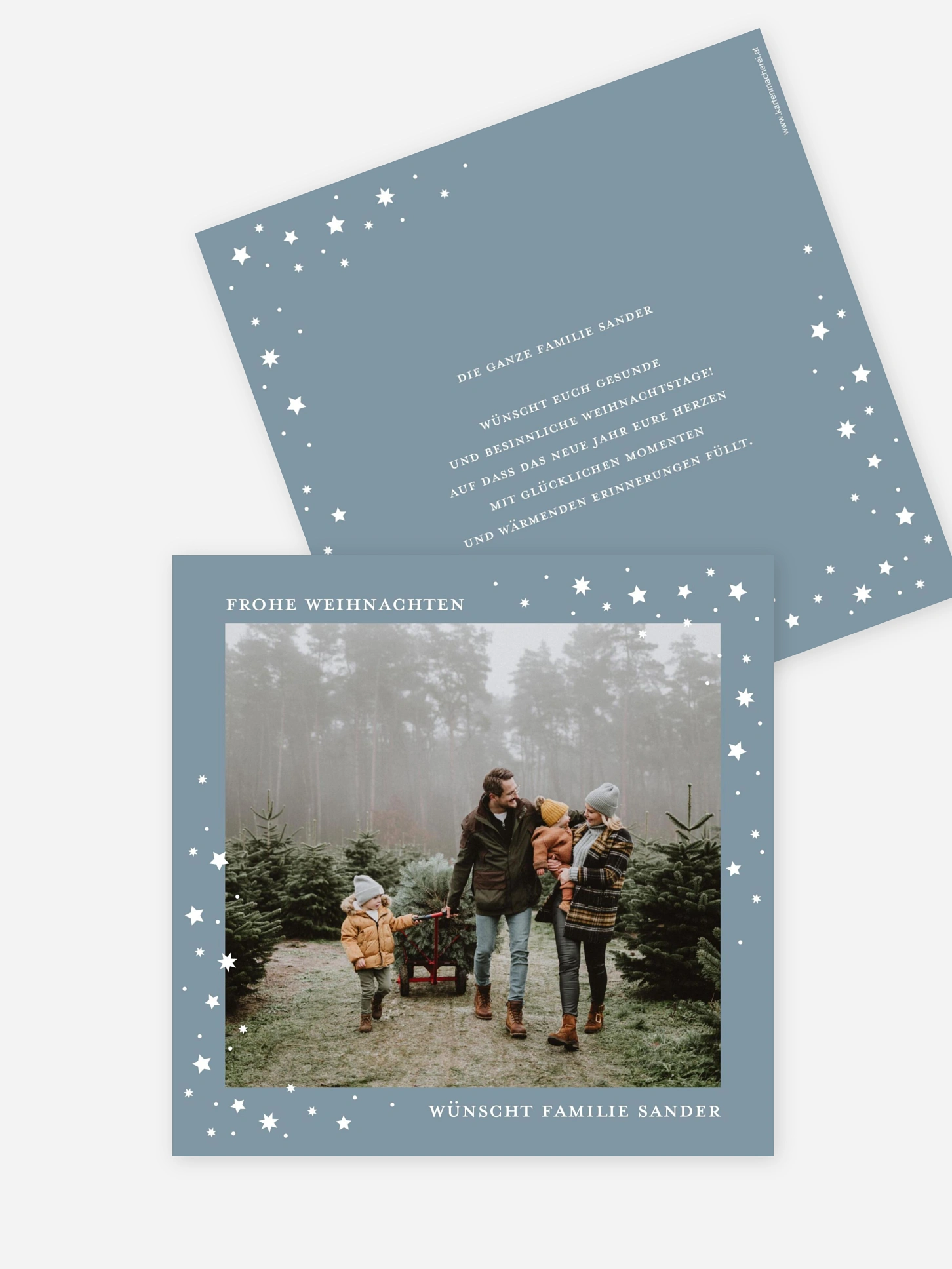 Weihnachtskarte Schillernde Weihnacht