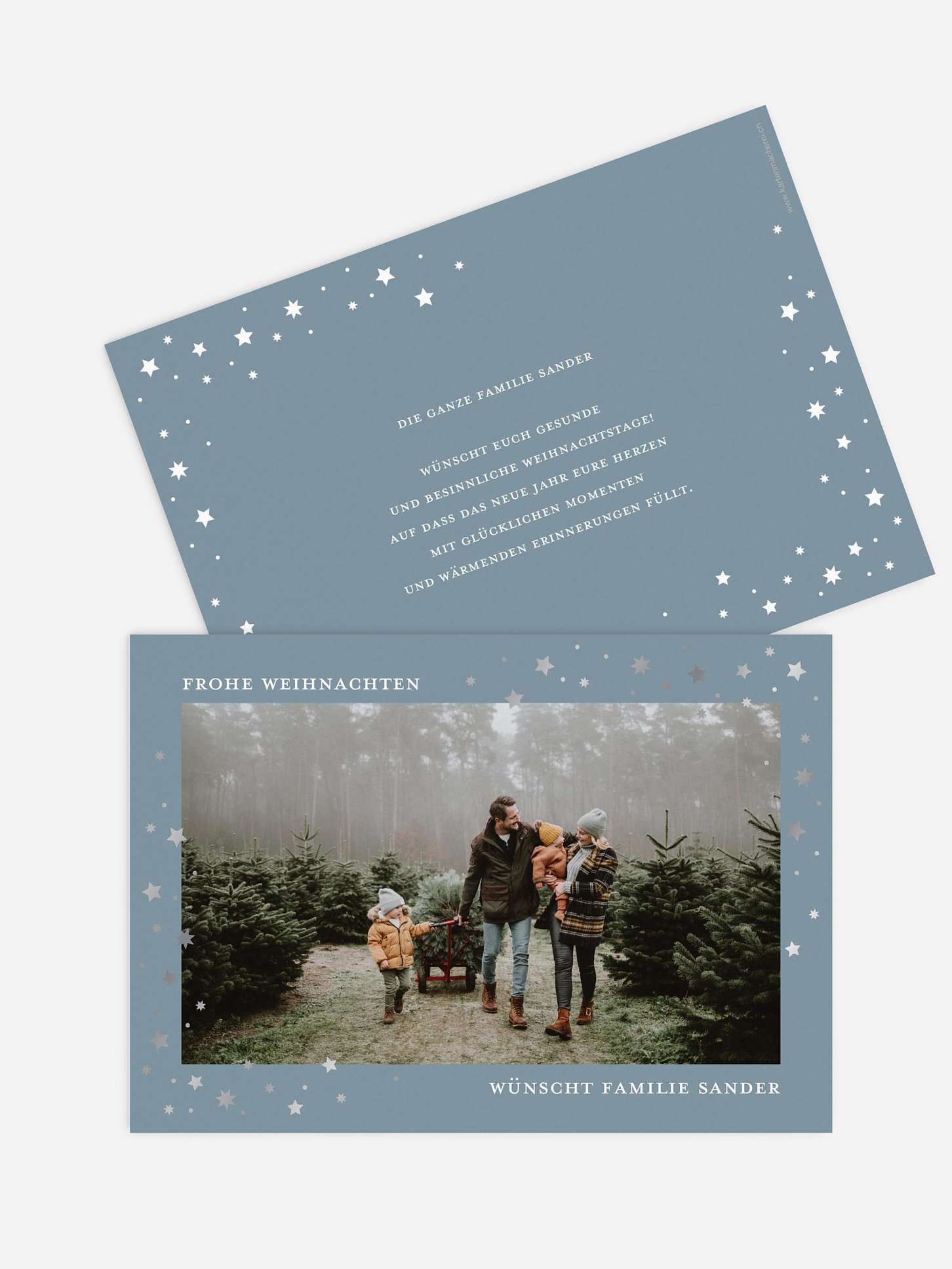 Weihnachtskarte Schillernde Weihnacht