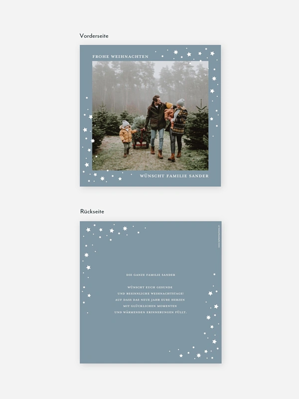 Weihnachtskarte Schillernde Weihnacht