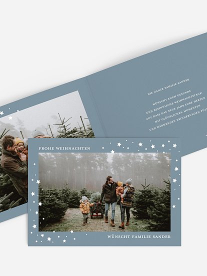 Weihnachtskarte Schillernde Weihnacht