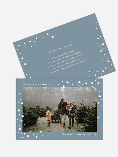 Weihnachtskarte Schillernde Weihnacht