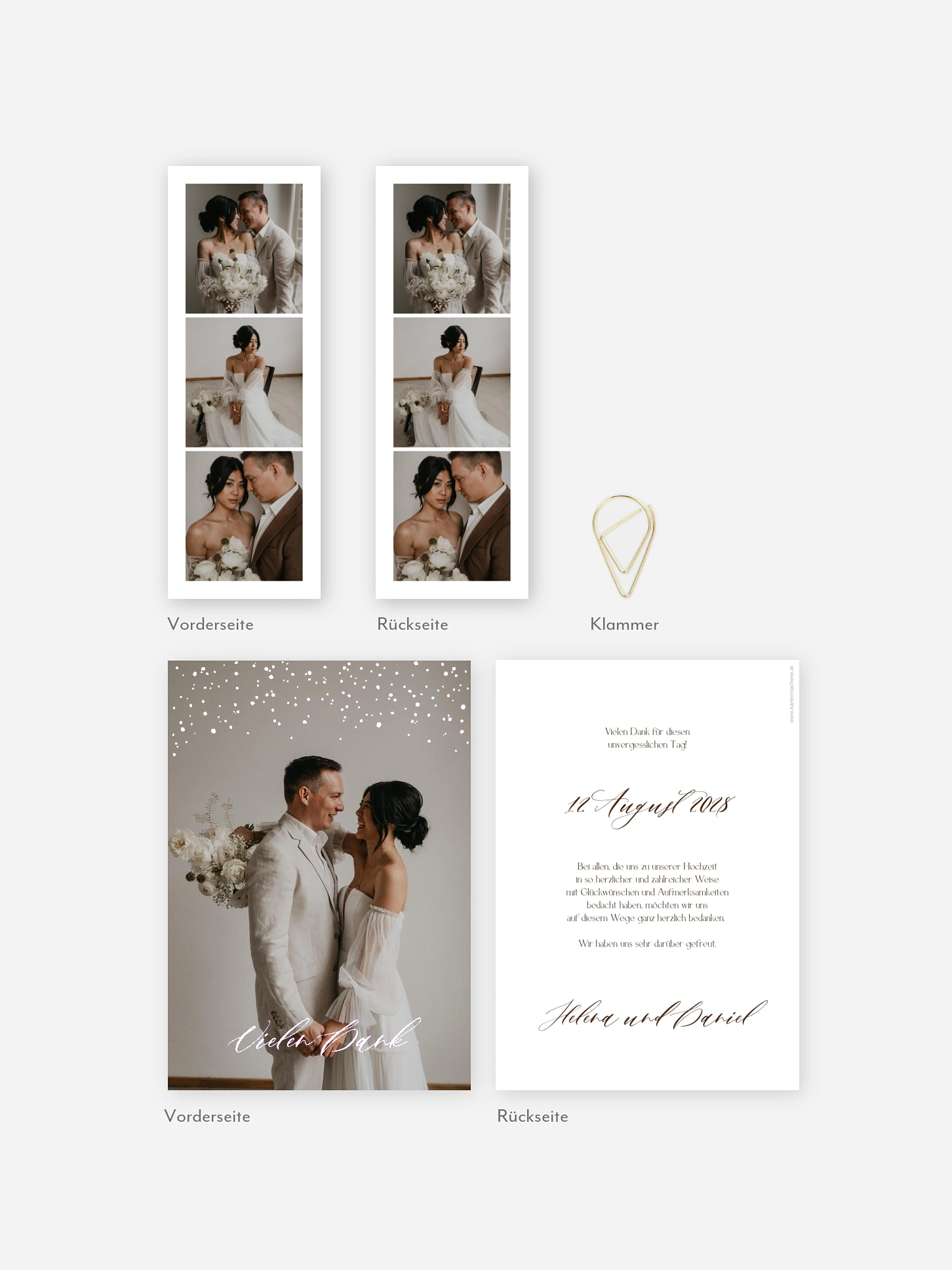 Dankeskarte Hochzeit Full of Stars