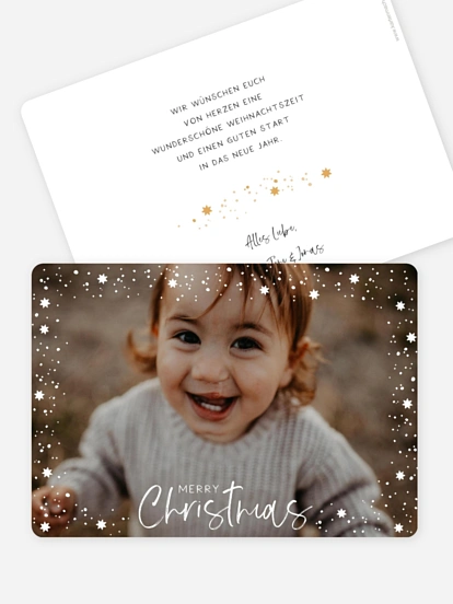 Weihnachtskarte Full of Stars