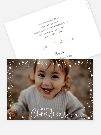 Weihnachtskarte Full of Stars