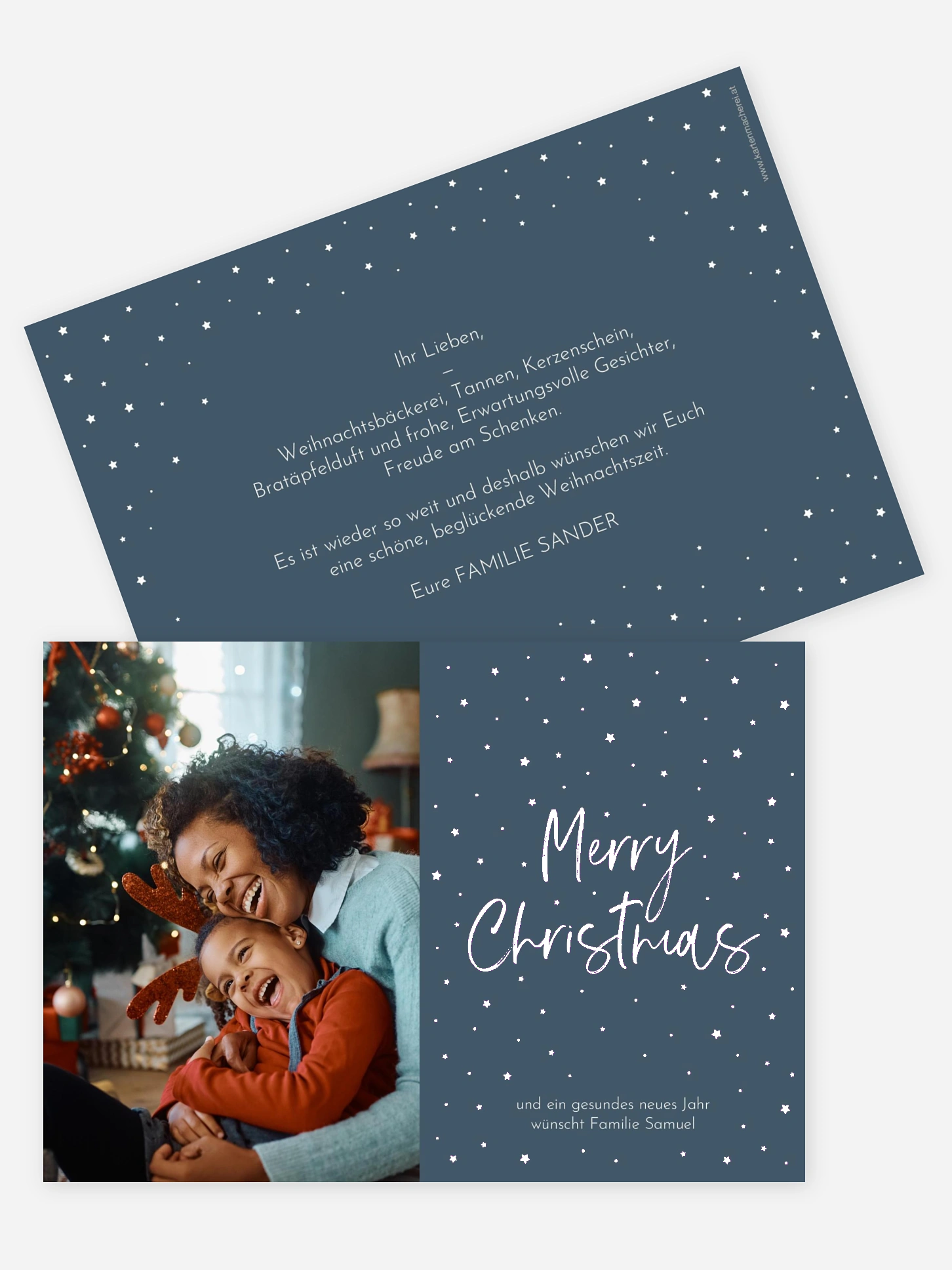 Weihnachtskarte Sternenwunder