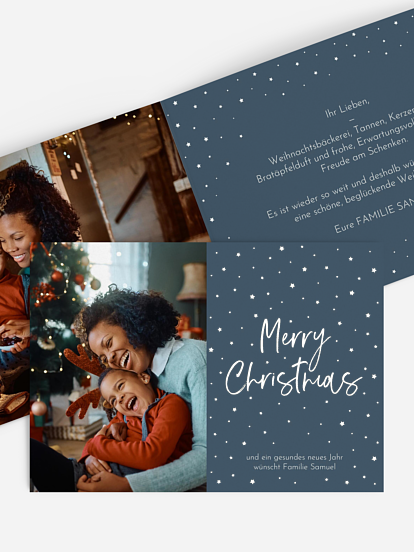 Weihnachtskarte Sternenwunder