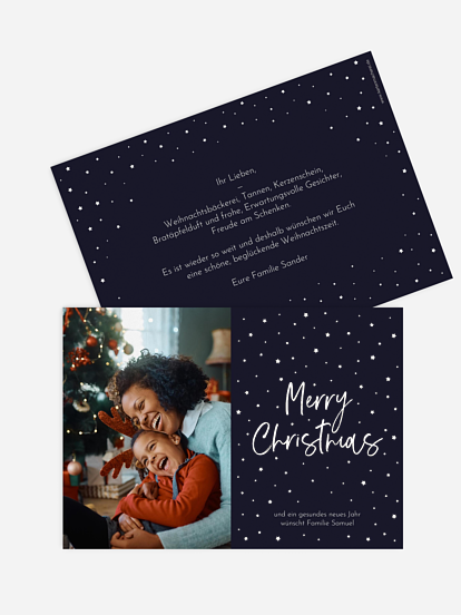 Weihnachtskarte Sternenwunder