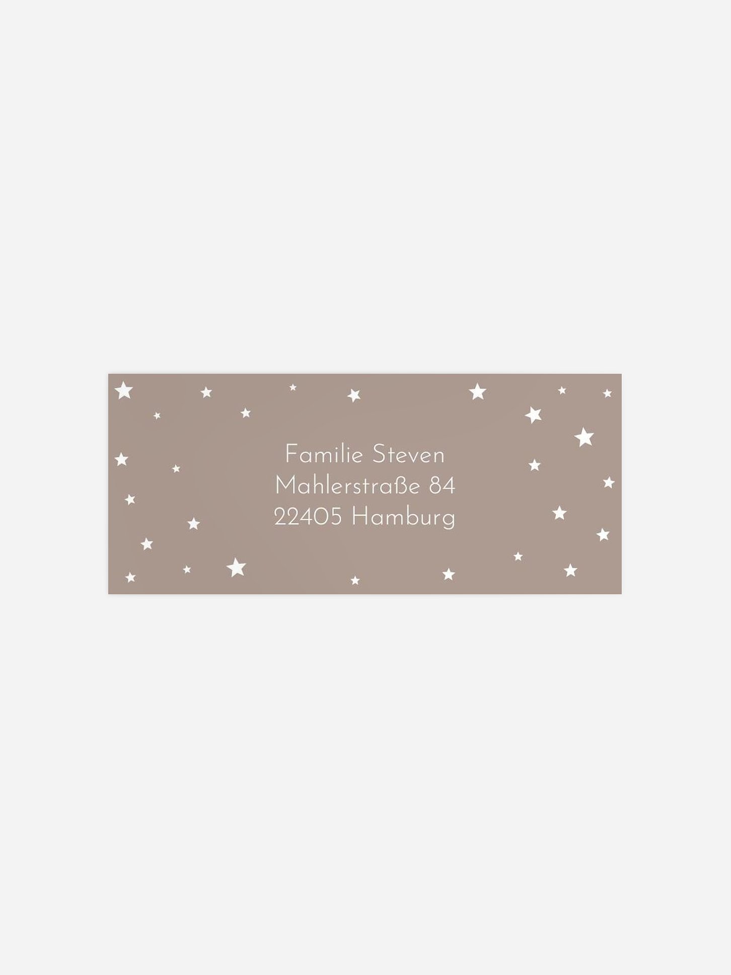 Absenderaufkleber Weihnachten Starry Sky