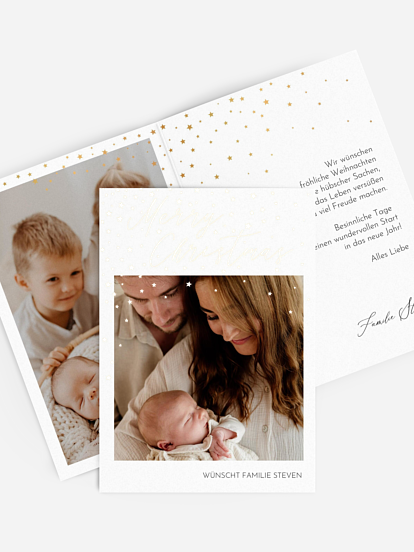 Weihnachtskarte Starry Sky