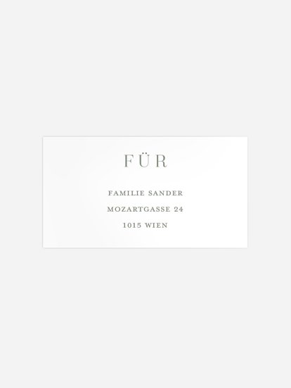 Empfängeraufkleber Weihnachten Elegant Christmas