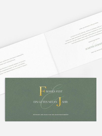 Geschäftliche Weihnachtskarte Elegant Christmas