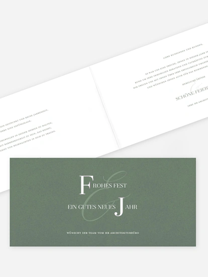 Geschäftliche Weihnachtskarte Elegant Christmas