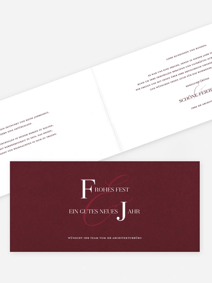 Geschäftliche Weihnachtskarte Elegant Christmas