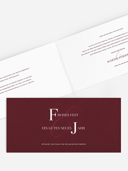 Geschäftliche Weihnachtskarte Elegant Christmas