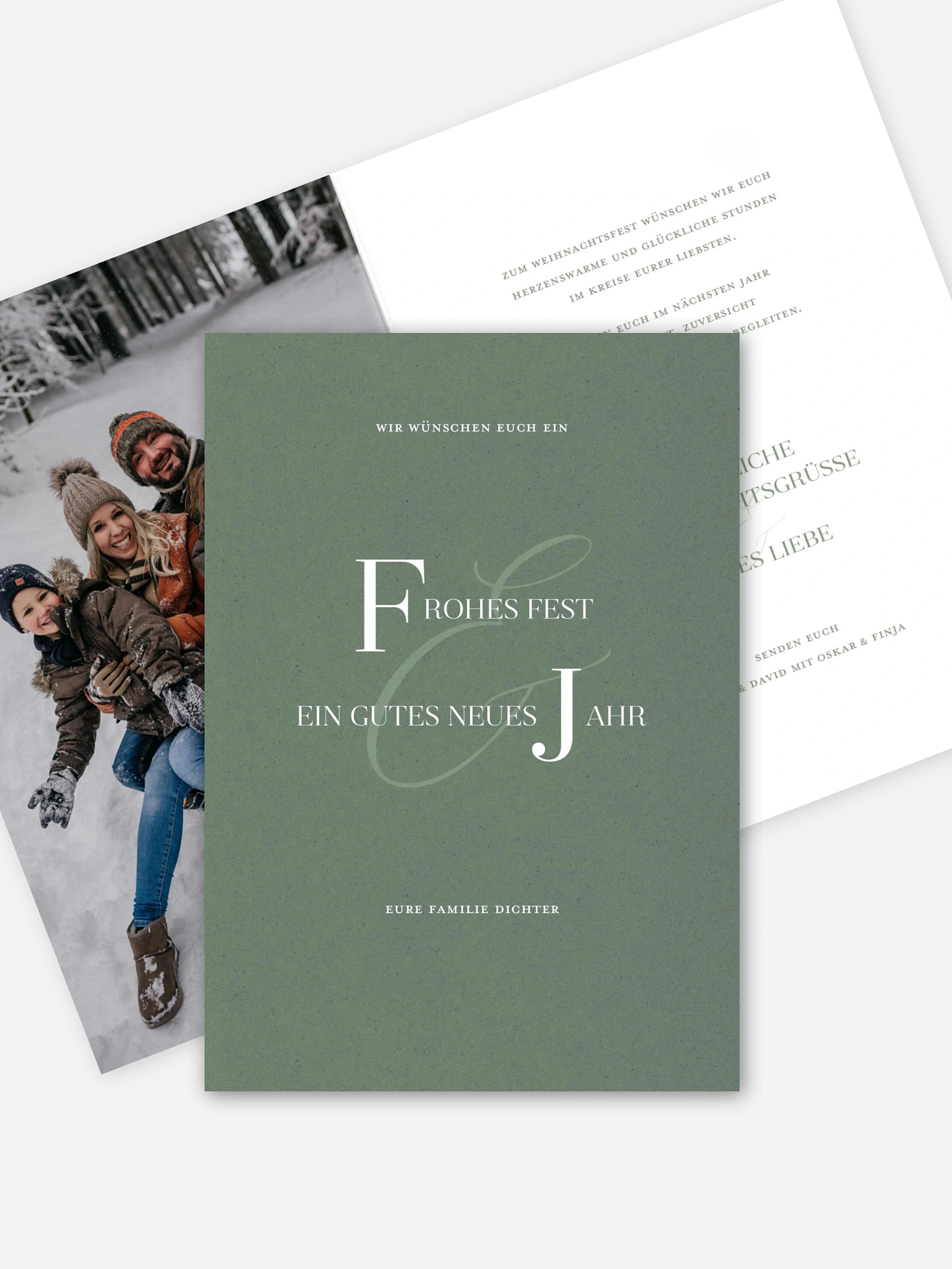 Weihnachtskarte Elegant Christmas