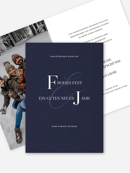 Weihnachtskarte Elegant Christmas