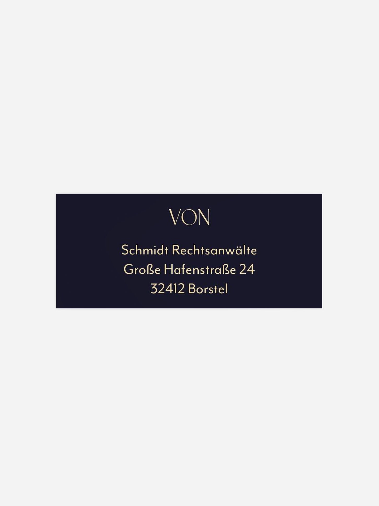 Absenderaufkleber geschäftl. Weihnachten Festliche Stimmung