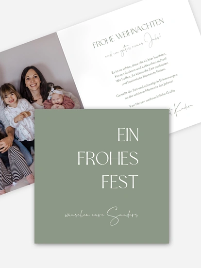 Weihnachtskarte Festliche Stimmung