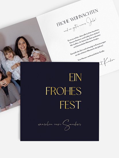 Weihnachtskarte Festliche Stimmung