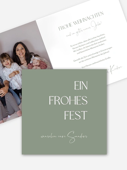 Weihnachtskarte Festliche Stimmung