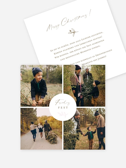 Weihnachtskarte Festliche Fotos