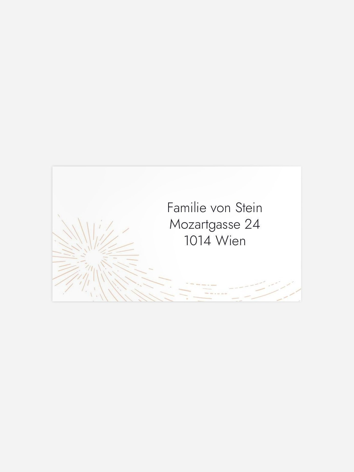 Empfängeraufkleber Weihnachten Make a Wish