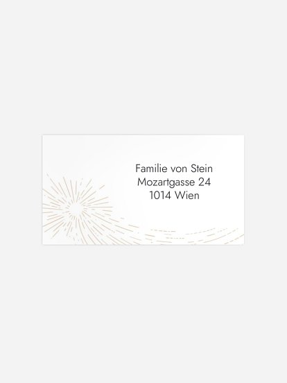 Empfängeraufkleber Weihnachten Make a Wish