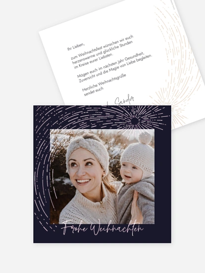 Weihnachtskarte Make a Wish