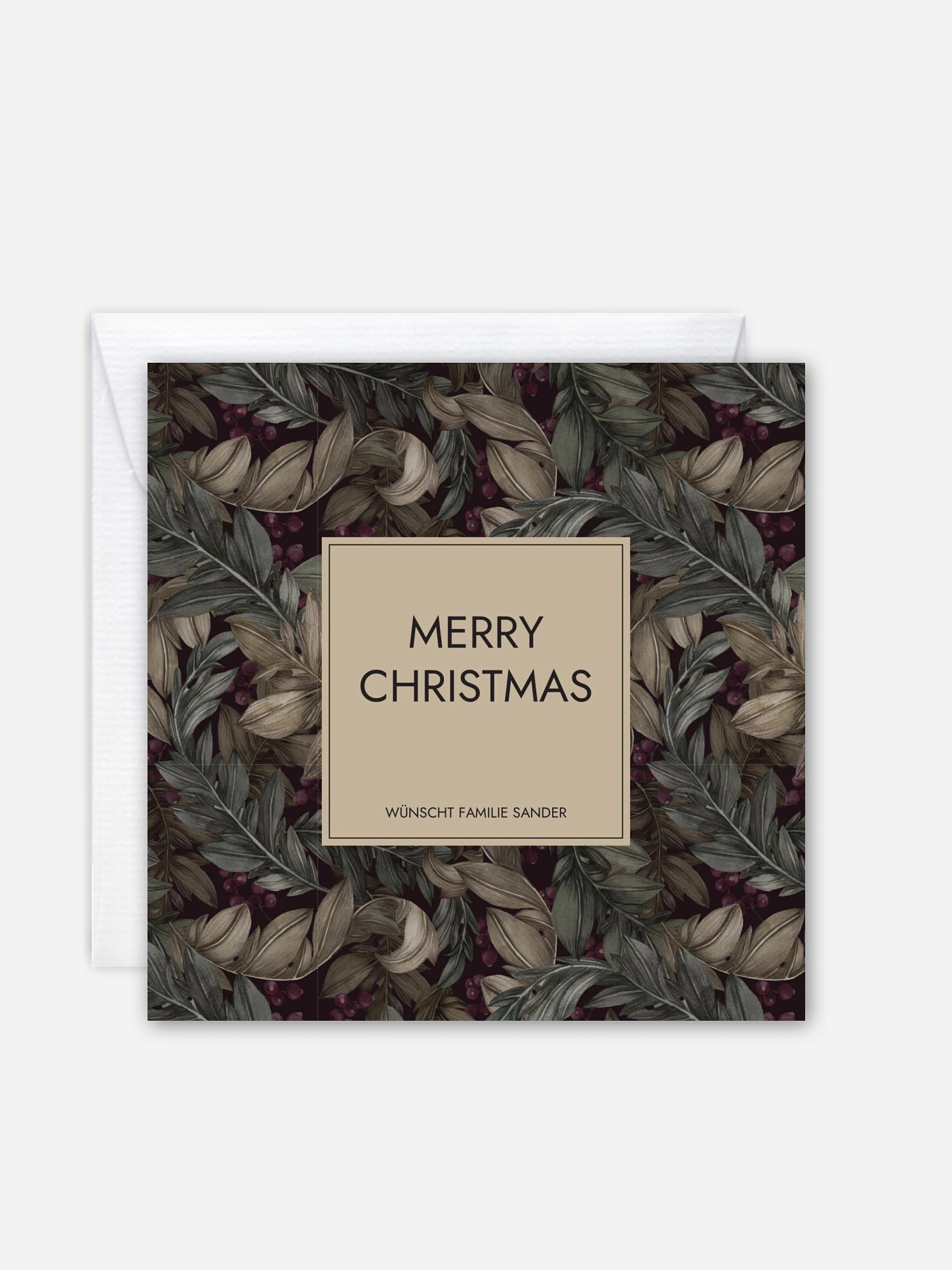 Weihnachtskarte Elegant Pattern