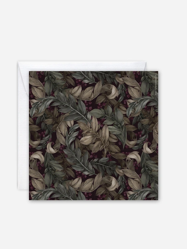 Weihnachtskarte Elegant Pattern