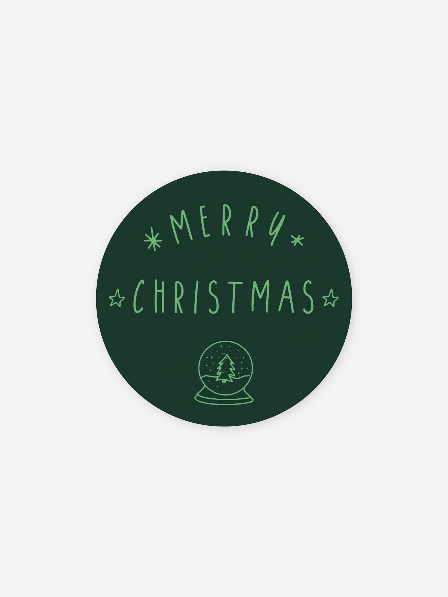 Geschenkaufkleber Weihnachten X-Mas Doodle